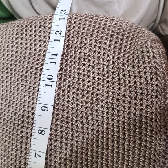 The Sak Womens Sholder Bag Purse TAN 3 Compartments EUC - Picture 10 of 11